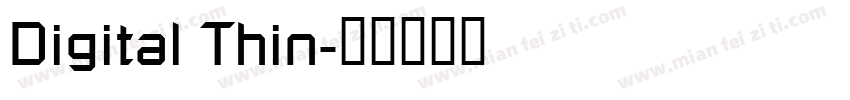 Digital Thin字体转换